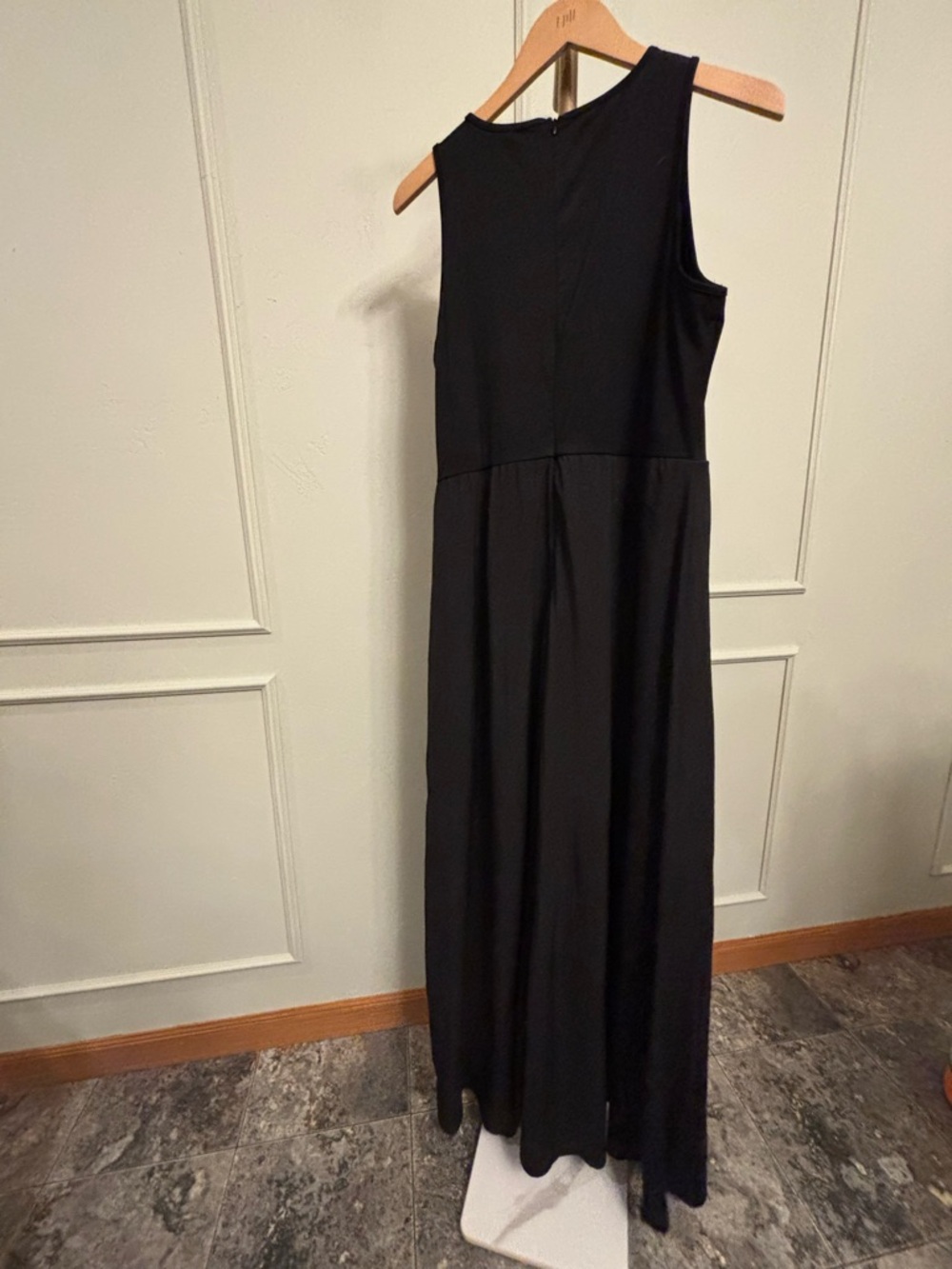 Halara Black Jumpsuit Maxi Skirt Overlay MSRP $75 NWT LG - Picture 6 of 6